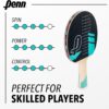 Penn 5.0 Professional Ping Pong Paddles - Choose Single Table Tennis Paddle, or Deluxe 2 or 4 Player Kit with Balls and Storage Case