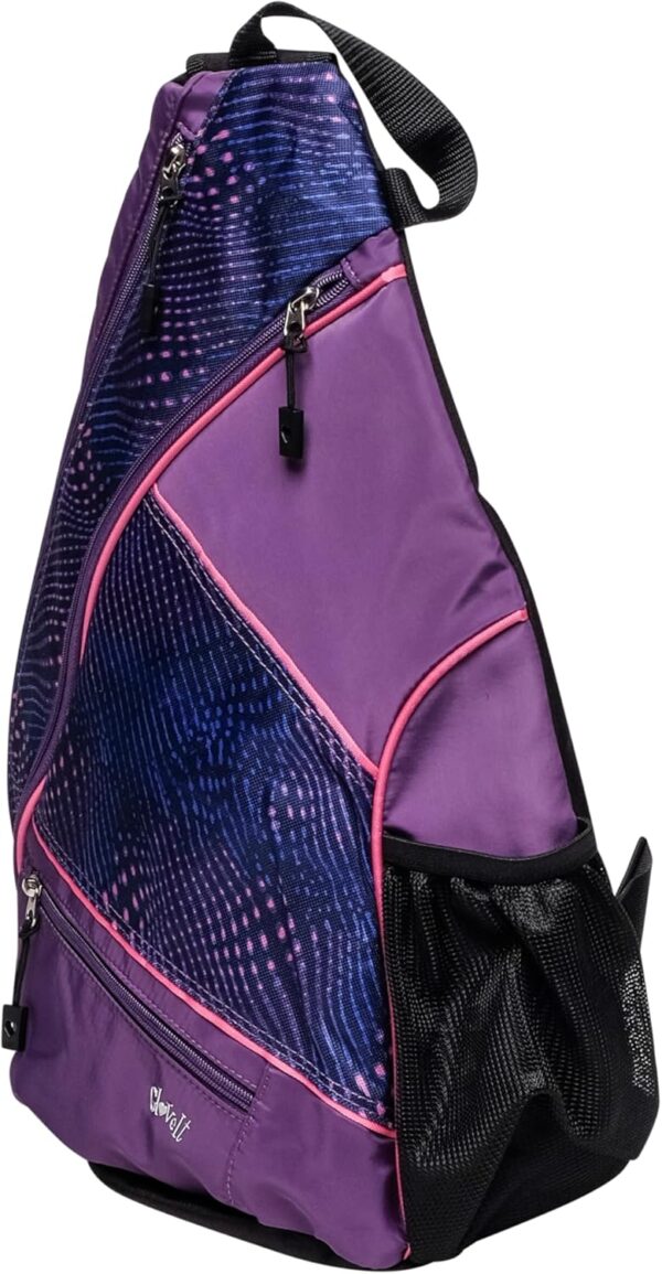 Glove It Sling Bag - 19 in x 13 in. Pickle Ball Bag w/Adjustable Strap, Clip-On Shoe Bag Included, Functional Pickleball Bag.
