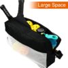 Cosmos Pickleball Bag for Men Women, Portable Pickleball Sling Bag Paddles & Balls Storage Pouch with Adjustable Shoulder Strap and Mesh Pocket, Sport Equipment Accessories