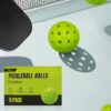 Pickleball Balls, 6 Packs 40 Holes Premium Outdoor Pickleball Balls with Great Bounce, Pickle Ball Accessories, Ideal for All Skill Levels
