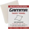 GAMMA Sports Tacky Towel, Non-Toxic, Grip Traction Enhancer, Ideal for Tennis, Golf, Baseball, Basketball, Football, Softball, Pickleball, USTA Approved for Tournament Play, 8"x5"