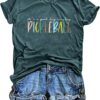 Women's Pickleball Graphic T-Shirt - Player Gift Tee, Short Sleeve Top