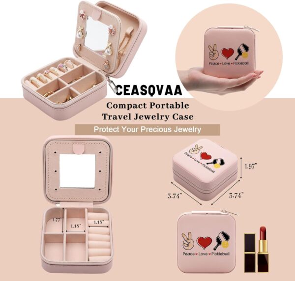 Pickleball Gifts for Women, Pickleball Player Jewelry Box, Best Gifts for Pickleball Lover, Pickleball Lover Accessories Jewelry Case Organizer Gift for Women