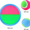 Aneco Toss and Catch Paddle Game Set Disc Paddles and Toss Ball Sport Game with Storage Bag, 6 Paddles and 6 Balls