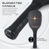 PIKKOFUN Pickleball Training Paddle Kit - Includes 10 Lead Bars & Overgrip for Customizable Weight - T700 Carbon Fiber Pickleball Trainer for Sweet Spot Practice - Extra Long Handle - 16mm Quiet Core