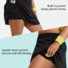 Women's Tennis Skorts with 2 Pockets Plus Size Golf Skirts High Waisted Pleated Athletic Skirt for Pickleball Running