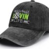 Dink Responsibly Pickleball Hat for Men Women, Funny Pickleball Balls Gifts, Adjustable Embroidered Baseball Cap
