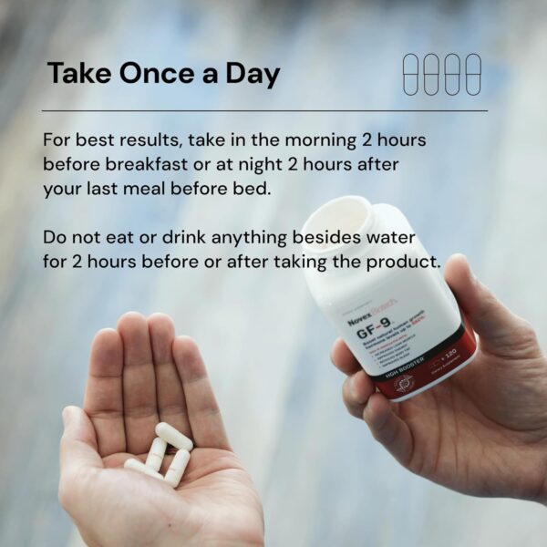 Novex Biotech GF-9 – HGH Boosting Supplement for Men – Workout Complex for Men – Support Energy, Endurance, Sleep, 84 Ct (21-Day Supply)