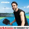 Pickleball Paddles T700 3K Carbon Fiber Picklebll Paddle with Aero Throat Edgeless Designed 16MM Thermoformed Pickleball Racket USAPA Approved