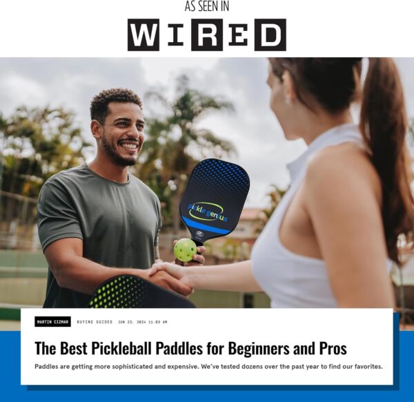 Pickleball Paddle-100% Raw Carbon Fiber Pickleball Racket with 13mm Polypropylene Honeycomb core for Maximum Power and grit Finish for Perfect Spin. USAPA Approved.
