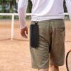 Cosmos Pickleball Ball Holder, Portable Carrying Storage Bag with Hook, Travel Accessory Pouch Holds 3 Pickleball Balls