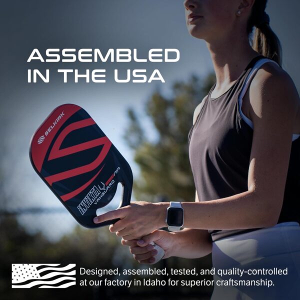 Selkirk Sport Vanguard Pickleball Paddle | Choose The Vanguard Power Air, Vanguard Pro or The Vanguard Control | Carbon Fiber Pickleball Paddles | 360 Proto Molding & Flexfoam Perimeter