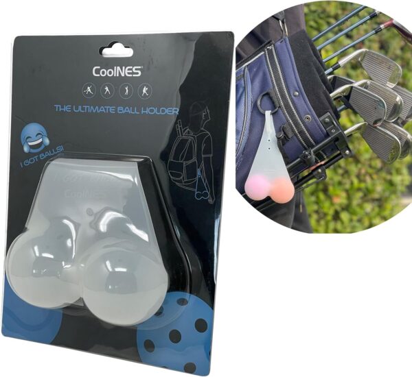Silicone Funny Ball Holder Pouch Sack - Golf - Pickleball - Tennis - Baseball - Gag Gift Innovative Souvenirs Club Storage