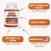 Arazo Nutrition Glucosamine Chondroitin Turmeric Msm Boswellia - Joint Support Supplement for Relief 180 Tablets for Bones, Back, Knees, Hands (180 Tablets)