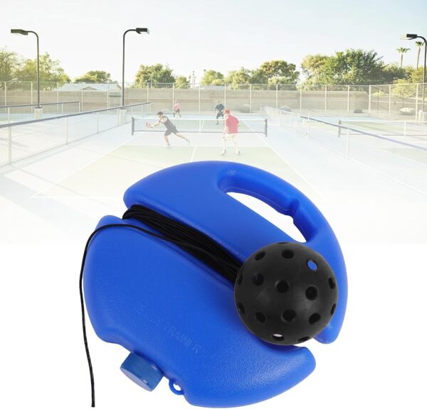 B Baosity Pickleball Trainer, Rebound Practice Pickleball Ball with Cord, Enhances Skill, Self Study Exerciser Pickleball Training Aid, Black