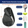 Cosmos Padel Racket Bag Pickleball Paddle Sling Backpack Padel Racquet Storage Bag, Padel (Paddel Tennis) Equipment Carrying Bag with Mesh Pocket for 2 Paddles Ball Water Bottle & Accessory