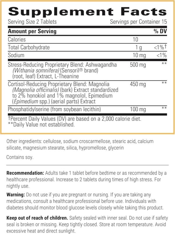 Integrative Therapeutics - Cortisol Manager - Supplement with Ashwagandha and L-Theanine - Supports Relaxation & Calm* - 30 Tablets