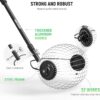 NEEWER Tennis Ball Hopper, 30-58"/77-148cm Telescopic Golf Ball Retriever Pickleball Picker Upper, Rolling Collector Basket Holder Roller for 1.5"-3" Balls, Training Accessories & Equipment, TB01S