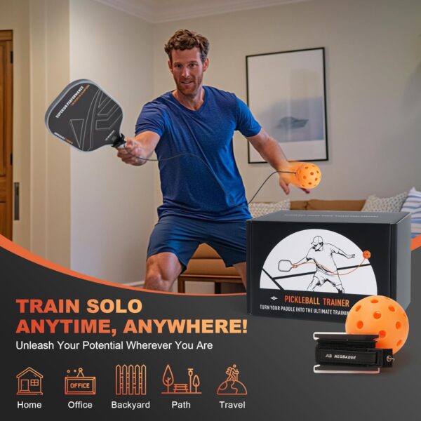 Pickleball Trainer – Rebounder for Solo Training Anywhere | Durable, Portable & Easy-Setup Practice Equipment | Fun for All Ages
