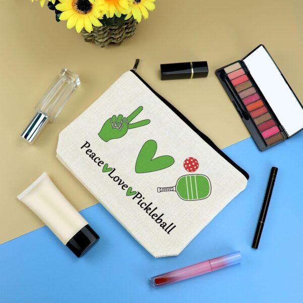 Pickleball Lover Gifts for Women Makeup Bag Pickleball Gift for Pickleball Player Cosmetic Bag Pickleball Girl Gifts Pickleball Friends Gifts Christmas Birthday Gift for Pickleball Lover Player