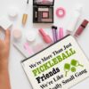 Pickleball Lover Gifts Makeup Bag Pickleball Gifts for Women Pickleball Lovers Cosmetic Bag We're More Than Just Pickleball Friends Zipper Makeup Pouch