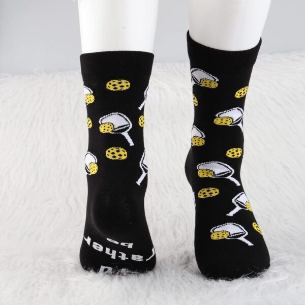 MBMSO 2 Pairs I'd Rather Be Playing Pickleball Socks - Novelty Gifts for Pickleball Lovers and Players