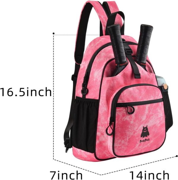 Lightweight Pickleball bag, Canvas Sling Bag - Crossbody Backpack for Men and Women