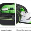 MATEIN Tennis Bag 6 Rackets, Extra Large Protective Convertible Racquet Bag with Shoes Compartment for Men Women, Racket Backpack with Cooler Pocket & Removeable Shoulder Strap for Sport Equipment