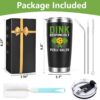 Lifecapido Dink Responsibly 20 oz Insulated Tumbler With Lid - Pickleball Gift for Players, Lovers, Coach - Birthday - Black
