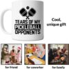 Pickleball Mug - Tears of My Pickleball Opponents - Humor Pickleball Gift Idea For Mens and Womens White 11oz Ceramic Coffee Mug
