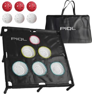 Pro Pickleball Target Net - Pickle Ball Training Aid and Social Games Pickle Ball Practice Equipment, Target System, Dink Pad Practice, Drive and Drop Shot Trainer