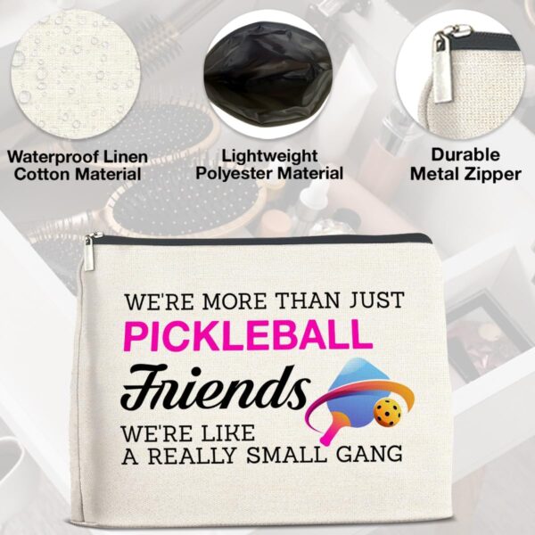 Pickleball Friends Gifts: Makeup Bag for Pickleball Players & Lovers - Cosmetic Bag with Zipper