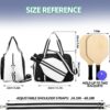 Pickleball Bag, Pickleball Bags with Shoe Compartment for Women and Men，Pickleball Paddle Bag Large Capacity can Hand-Carried or Crossbody