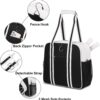 Pickleball Bag, Pickleball Bags for Women Men Teens with Waterproof Pocket & Fence Hook, Pickleball Tote Bag
