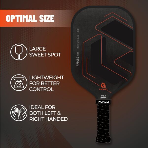 Carbon Fiber Pickleball Paddles Set of 2, USAPA Approved for Power & Control, Pickleball Gifts for Men&Women
