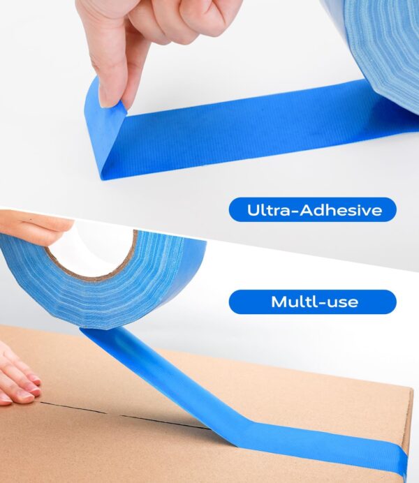 Pro Pickleball Court Tape 2" x230ft- Temporary Court Lines Tape, No Residue Removable Sports Tape for Indoor/Outdoor, Quick Setup with Blue Tape