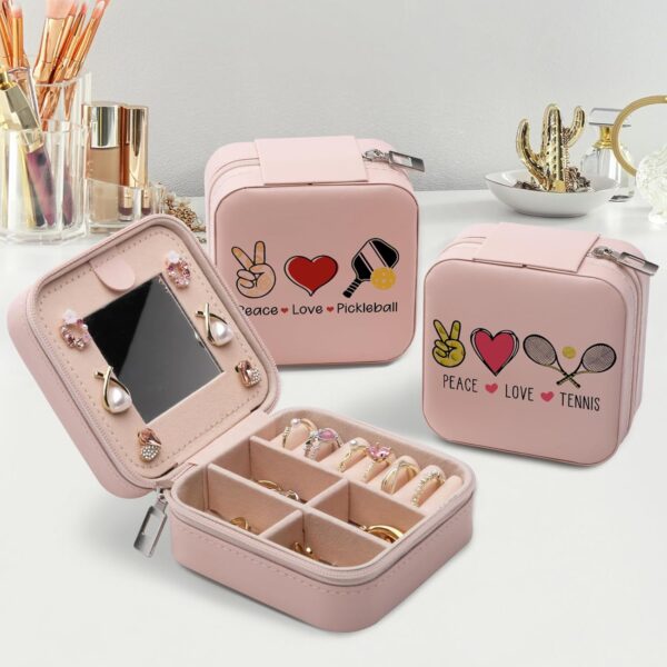 Pickleball Gifts for Women, Pickleball Player Jewelry Box, Best Gifts for Pickleball Lover, Pickleball Lover Accessories Jewelry Case Organizer Gift for Women