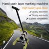 Basketball Court Marking Kit, Tape Marking Machine Hand-Push Tape Sticking Machine, Pickleball Court Marking Kit with Drawing Circle Kit for Driveway, Asphalt or Concrete, Easy to Use