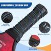 DULCE DOM Pickleball Paddles Set of 2/4 - USAPA Approved, Fiberglass Surface Pickleball Racket with 4 Indoor Outdoor Pickleball Balls and Pickleball Bag, Ideal Training Equipment Gift for Men & Women