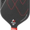 Pickleball Paddles, 3K Raw Carbon Fiber Pickleball Paddle, USAPA Approved, Thermoformed Pickle Ball Rackets for Power & Spin, 16mm Polypropylene Honeycomb Core, Textured Carbon Grit Surface