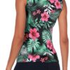 LURANEE Women's Workout Athletic Tank Tops Quick Dry Sun Protection Yoga Gym Crop Sleeveless Shirts