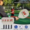 Pickleball Set with Net for Driveway, Portable Regulation Size Pickleball Net System with Paddle Set of 4, Outdoor Pickleballs, Carry Bag, Weather Resistant Metal Frame