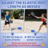 High Elasticity Pickleball Trainer - Double Upgraded Match Buddy Pickleball Rebounder with 164FT Rope & 2 TPR Balls, Durable Outdoor Indoor Training Aid Solo Practice Accessories for Beginner