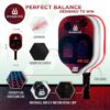 Portable Pickleball Set with Net | 4 USAPA Approved Carbon Fiber Paddles, Duffle Bag, Regulation Size Pickleball Net System, Assembly Manual, 8 Outdoor Balls, Court Marker Kit and Carry Bag