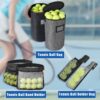 VISEMAN Portable Tennis Ball Basket for Training, Carrying and Storage