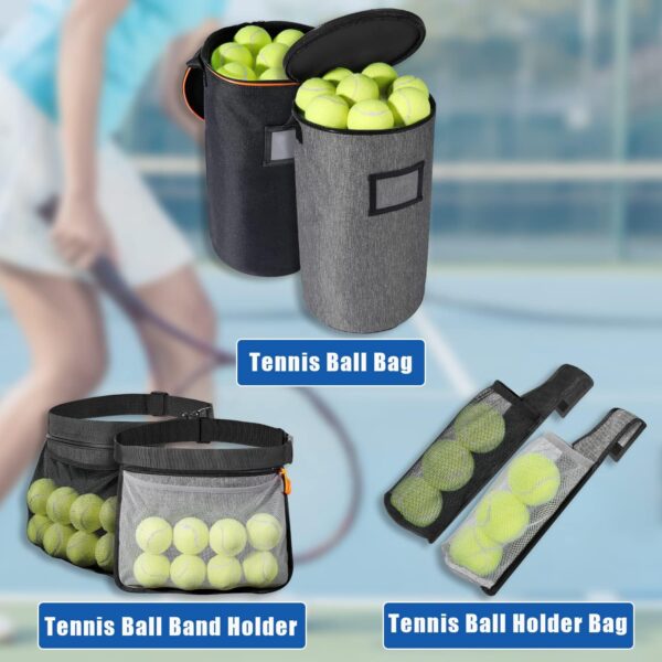 VISEMAN Portable Tennis Ball Basket for Training, Carrying and Storage