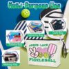 Pickleball Lover Makeup Bag - Gift for Mom, Player, Coach, Team - Cosmetic Pouch for Women, Her, Teen Girl - Sports Gift for Christmas, Birthday - Peace Love Pickleball