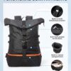 suwasp Pickleball Bag, Extra Large Backpack for Pickleball, Basketball, Tennis, Waterproof Paddle Bag Fits 4 to 10 Paddles, Includes Ventilated Shoe Compartment, Safety Pocket for Women and Men