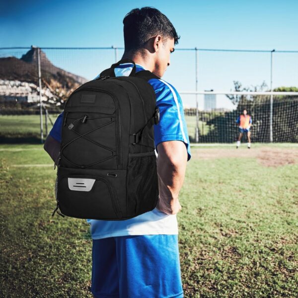 Goloni Soccer Backpack,Basketball Backpack with Ball Compartment & Shoe Compartment,Backpack for Basketball,Soccer