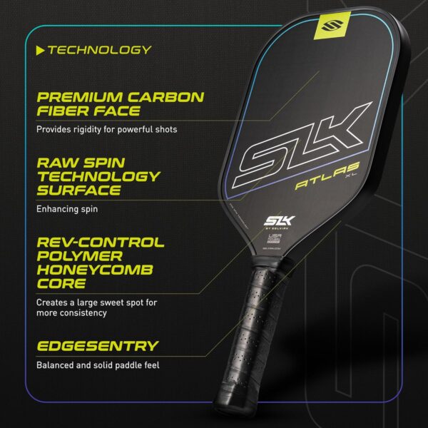 Selkirk Sport Atlas Pickleball Paddle | SLK Raw Carbon Fiber Pickleball Paddle Set | The Perfect Starter for Any Upcoming Pickleball Player